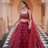 Maroon Lehenga Set