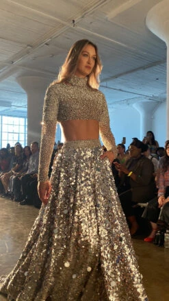 Hand Embroidered Crystal Sequin Lehnga 11 Hand Embroidered Crystal Sequin Lehnga -Lillys Clothing Shop f43d79 13d5f5c071f246df877b5f1770a34cfd mv2