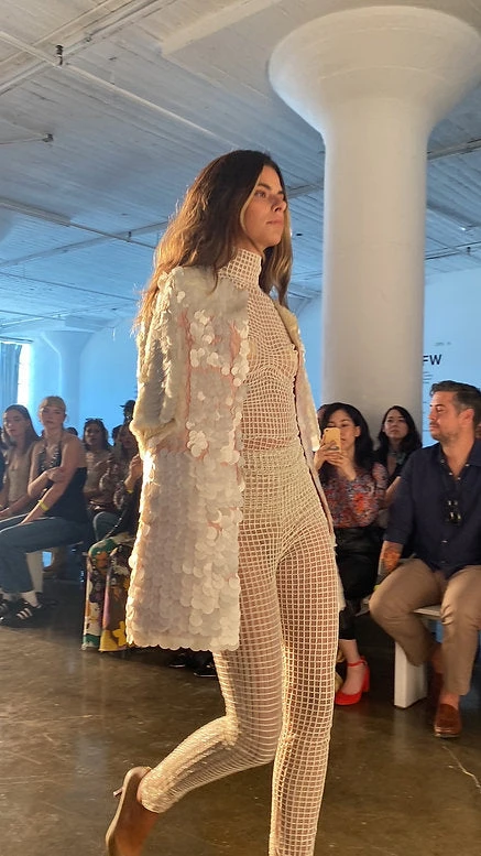 Hand Embroidered Bodysuit With Sequin Jacket 7 Hand Embroidered Bodysuit With Sequin Jacket - Image 7