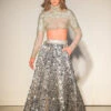 Hand Embroidered Crystal Sequin Lehnga