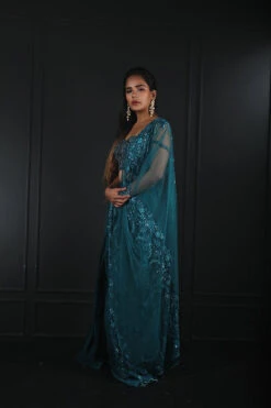 Teal Hand Embroidered Dupatta With Zardozdi Blouse And Silk Trousers -Lillys Clothing Shop f43d79 904b25c53a9343989c456a6d8e2c9b16 mv2