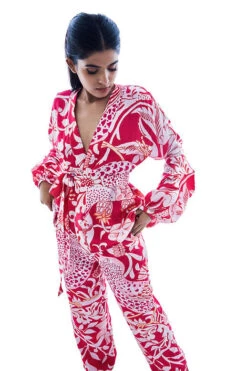 Fuchsia William Morris Printed Co-Ord Set