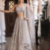 Beige Sequins Embroidered Lehenga -Lillys Clothing Shop hrhrthnb