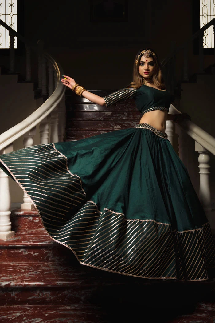 Mimosa Green Lehenga Set 1 Mimosa Green Lehenga Set