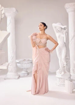 Clara Pearl Drape Saree