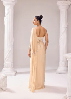 A- Symmetrical Drape Saree 18 A- Symmetrical Drape Saree -Lillys Clothing Shop jade4719