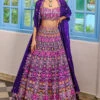 Purple Geometric Lehenga -Lillys Clothing Shop mbb prple geo lhnga 1