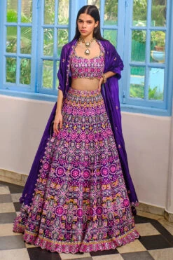 Purple Geometric Lehenga -Lillys Clothing Shop mbb prple geo lhnga 1 c8fe2bf6 6925 487d 9bdd dfb86f8a7139