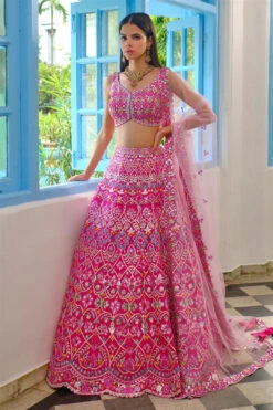Hot Pink Floral Gota Lehenga 7 Hot Pink Floral Gota Lehenga -Lillys Clothing Shop ms hot pink gota lehenga 1 a16951ef 6167 4504 9427 3a3927437a1f