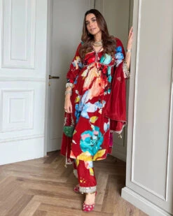 Our Peony Kaftan Kurta Set