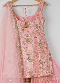 Cherry Blossom Pink Sharara Set -Lillys Clothing Shop pinksharara4