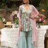 Blue Citrus Rose Garara -Lillys Clothing Shop priyanka0286