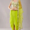 Lime Green Mirror Cape Set -Lillys Clothing Shop pskc012029 1