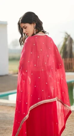 Rani Pink Skirt Set With Cape -Lillys Clothing Shop rani pink skirt set with cape basanti kapde aur koffee 3 1100x 28eb10cb baec 4853 8a33 0297f4584481