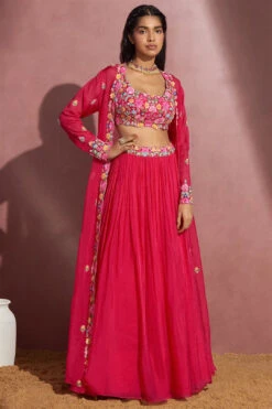 Fushcia Pink Cape Skirt