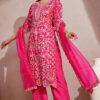 Fushcia Pink Kurta Palazzo -Lillys Clothing Shop rj f.pink zardosi krt plz 1