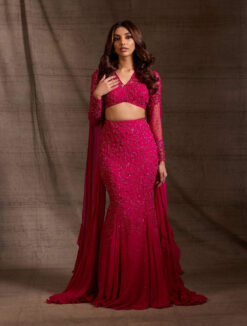 Alexis Hot Pink Fishtail Lehenga -Lillys Clothing Shop rn image picker lib temp 1193eefc f2d6 4598 aef6 05e8fa2bdcd1
