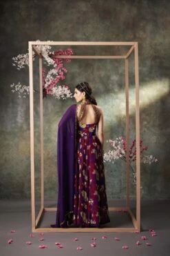 Purple Printed Anarkali And Dupatta Set With Embroidery -Lillys Clothing Shop rn image picker lib temp 64bc8261 8dc9 4b4f b21c 223ab1eff9cc