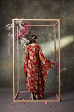 Orange Printed Kaftan With Embroidery -Lillys Clothing Shop rn image picker lib temp 93d919c0 b0d4 4162 8241 a75b1f883cef