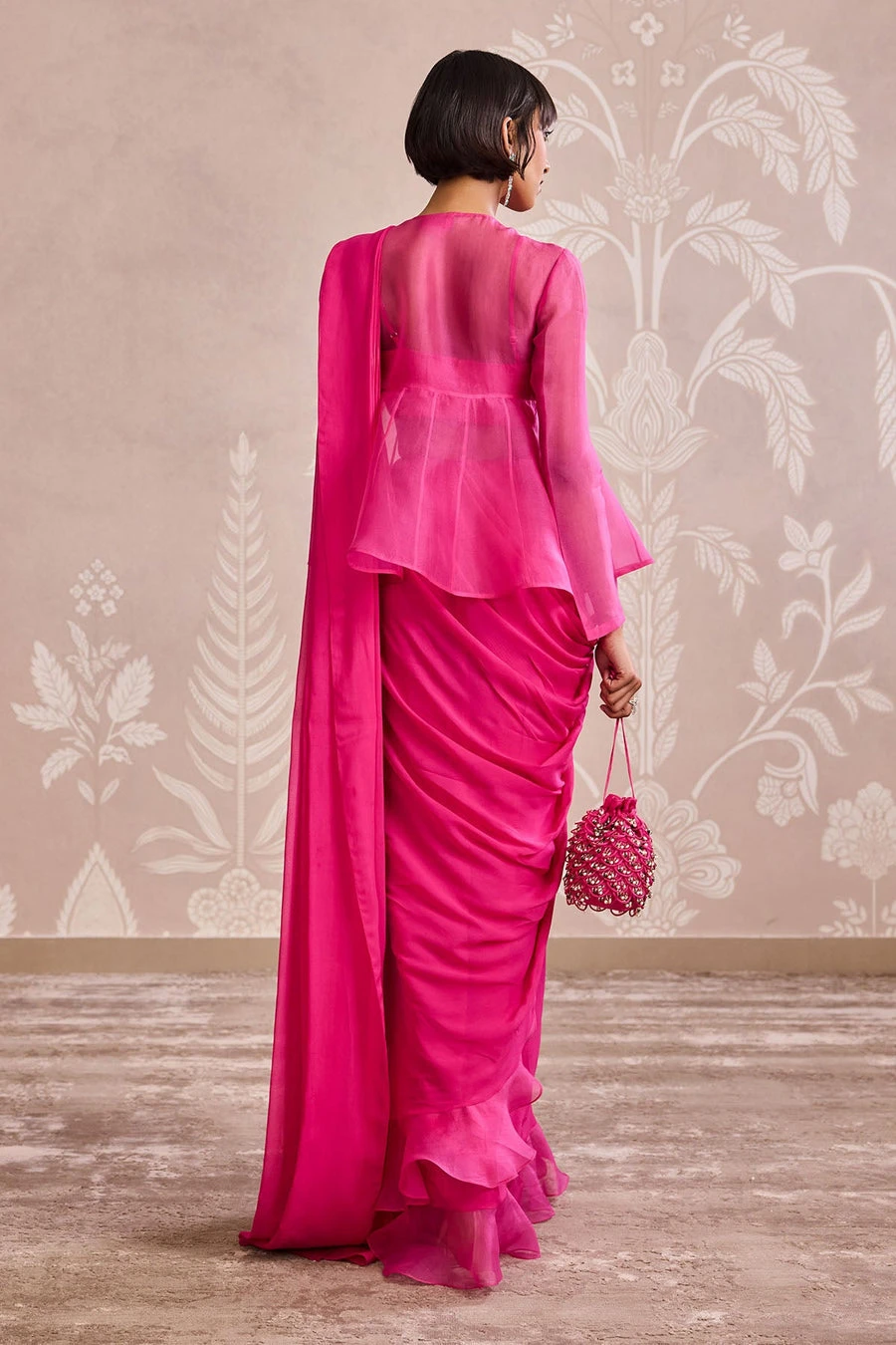 Garnet Saree Set 2 Garnet Saree Set - Image 2