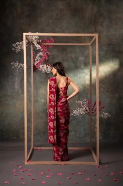 Pink Printed Saree Set With Embroidery -Lillys Clothing Shop rn image picker lib temp ce3a345d e411 4e35 8639 b8eae0f26704