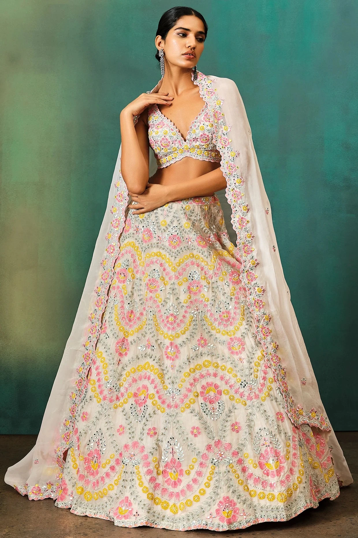 Pastel Applique Highlight Lehenga 1 Pastel Applique Highlight Lehenga
