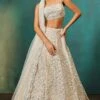Blush Checks Floral Net Lehenga -Lillys Clothing Shop srfz blush check mr lhnga 3pc 1