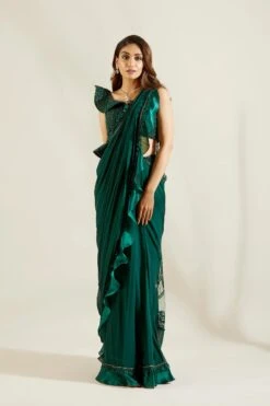 Emerald Green Saree