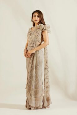 Abalone Drape Saree -Lillys Clothing Shop st feb. 2021 ADAARA COUTURE 7705