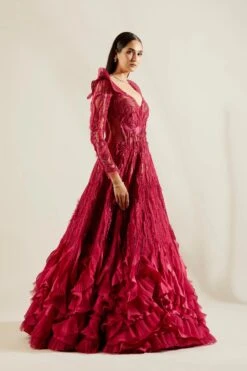 Brill Crimson Gown -Lillys Clothing Shop st feb. 2021 ADAARA COUTURE 7823