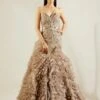 Abalone Grey And Gold Evening Gown -Lillys Clothing Shop st feb. 2021 ADAARA COUTURE 7963