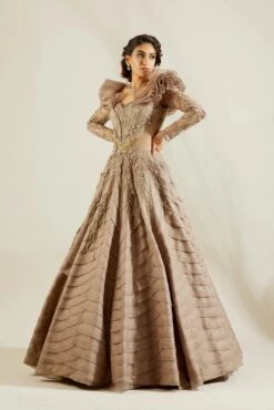 Lenox Grey Ruffle Gown 9 Lenox Grey Ruffle Gown -Lillys Clothing Shop st feb. 2021 ADAARA COUTURE 8023