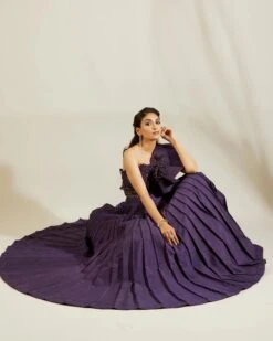 Flap Leaf Blouse With Pin Tuck Skirt -Lillys Clothing Shop st feb. 2021 ADAARA COUTURE 8187