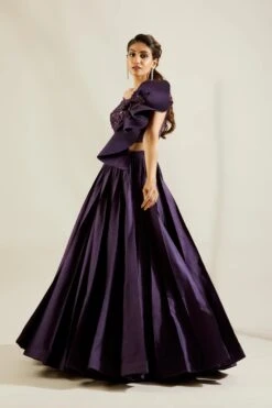 Flap Leaf Blouse With Pin Tuck Skirt -Lillys Clothing Shop st feb. 2021 ADAARA COUTURE 8213