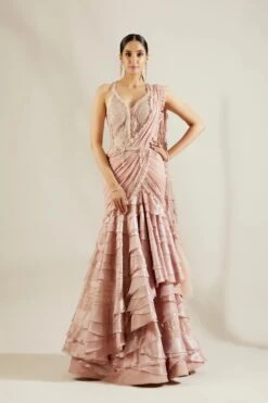 Chateau Rose Drape Saree