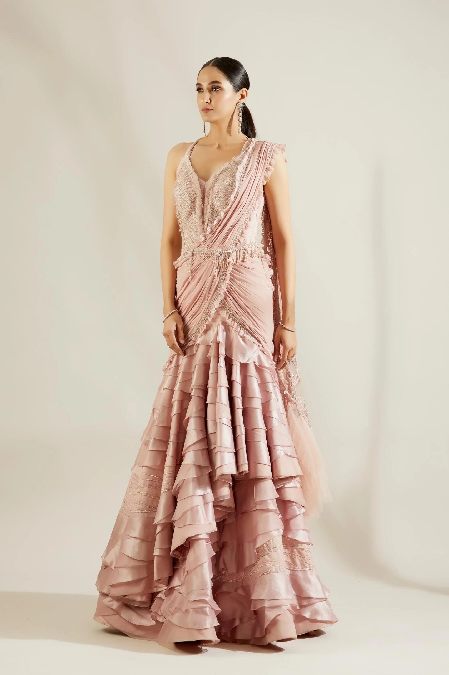 Chateau Rose Drape Saree 3 Chateau Rose Drape Saree - Image 3