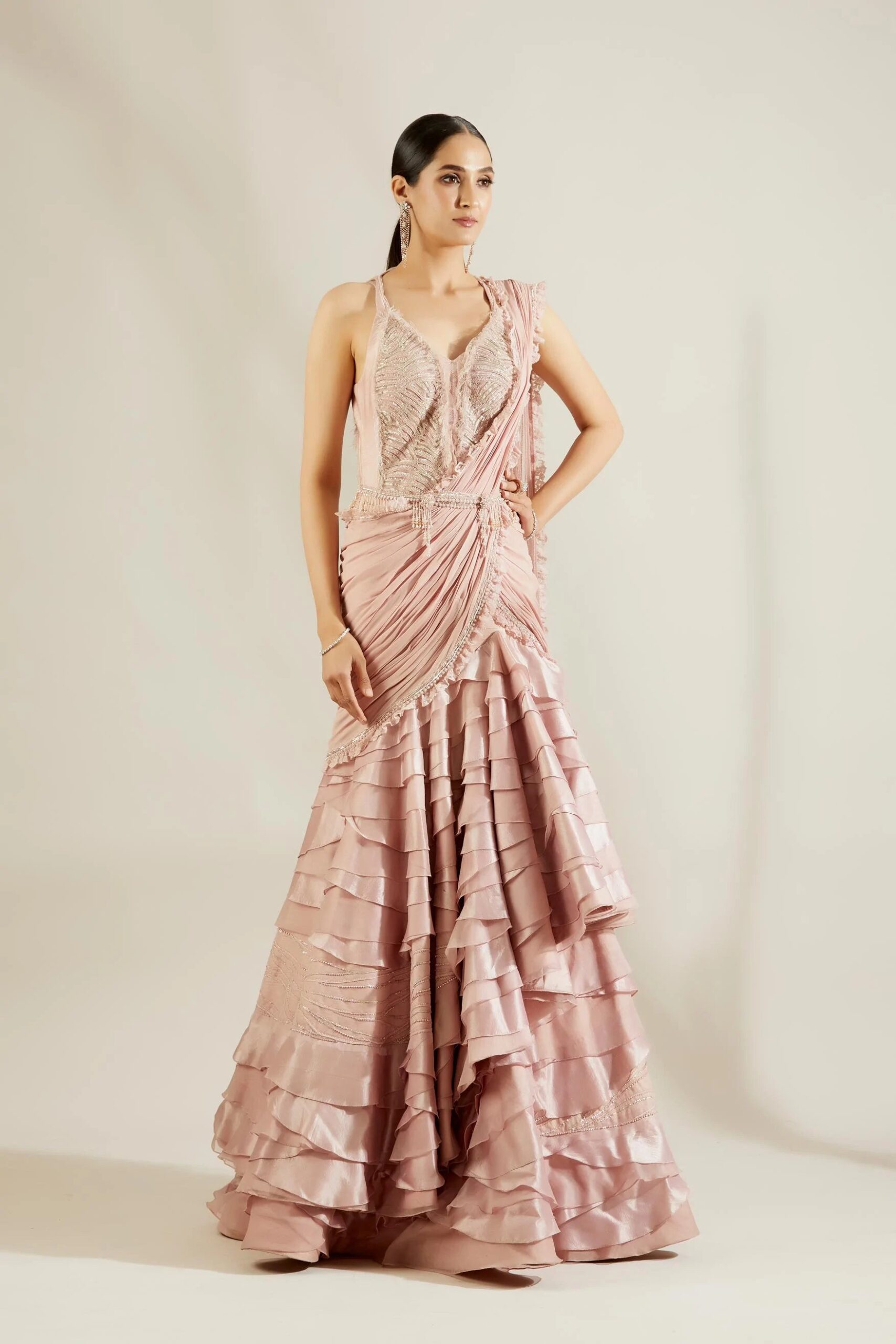 Chateau Rose Drape Saree 6 Chateau Rose Drape Saree - Image 6