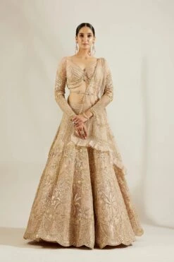 Tuscany Gold Tree Lehenga