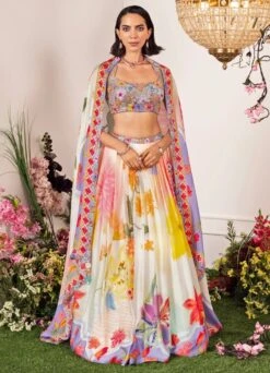 Vanilla Bloom Printed Lehenga