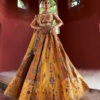 Yellow Jamawar Lehnga -Lillys Clothing Shop wg